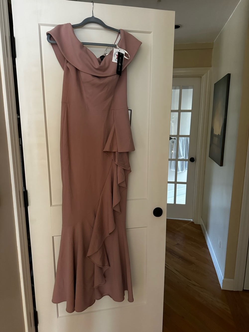 Betsey & Adam  Off-The-Shoulder Mermaid Gown 8